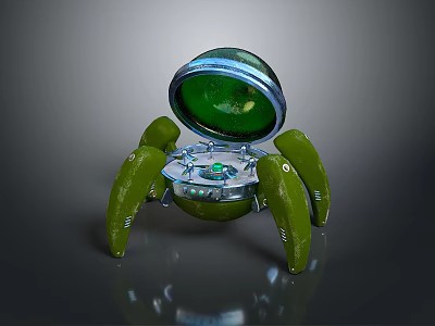 Robot Spider Robot Mecha Spider Science Fiction Spider Mechanical Spider Battery Spider Tower Defense 3d model