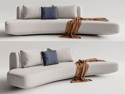 Modern Multiplayer Sofa Curved Sofa model