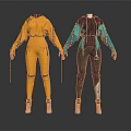 Stylish Jumpsuit Designs In Yellow And Black Teal On Mannequins With Contrast Sleeves