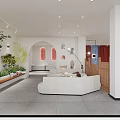 Bridal Shop Interior With Hanging Wedding Dresses Display Area Cozy Lounge Sofa And Chairs