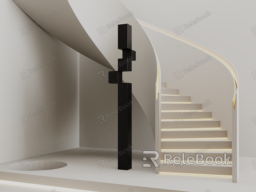 Silent Wind Rotating Stairs model