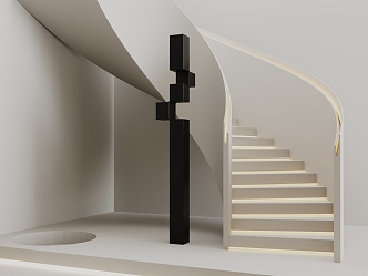 Silent Wind Rotating Stairs 3d model