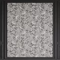 Elegant Curved Lines in Floral Pattern on Light Wall With Dark Frames