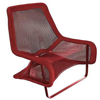 Chair Seat Leisure Chair Single Chair Dining Chair 3d model
