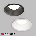 Modern Recessed Downlights in Black and White for Ceiling Lighting Design