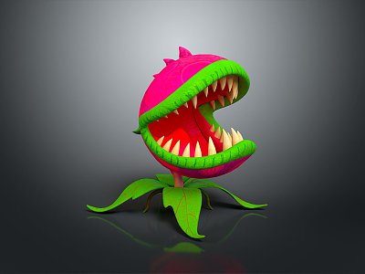 cannibal flower cannibal flower cartoon cannibal flower anime cannibal flower stylized cannibal flower 3d model