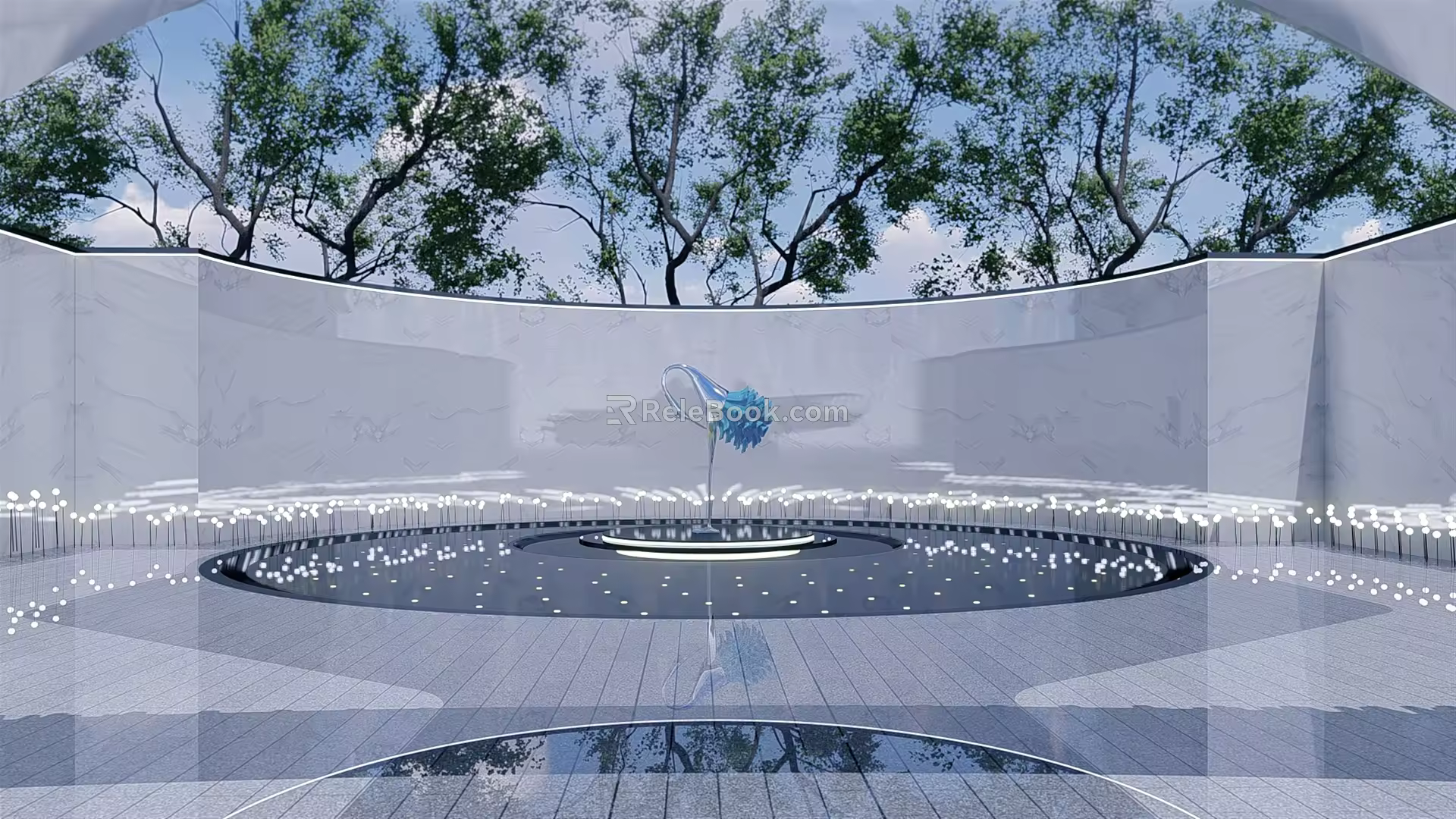 Modern Urban Sculpture 3d model