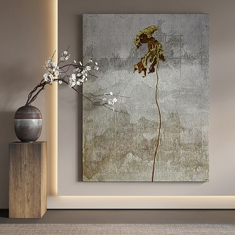 Quiet Wind Decorative Painting 3d model