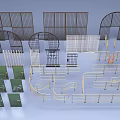 Industrial Equipment Metal Fences Guard Rails And Steel Doors For Industrial Safety