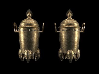 Chinese style ornaments do not confuse the nave ornaments 3d model