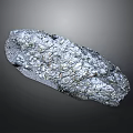 Natural Rough Surface Stone With Gray White Texture And Irregular Shape