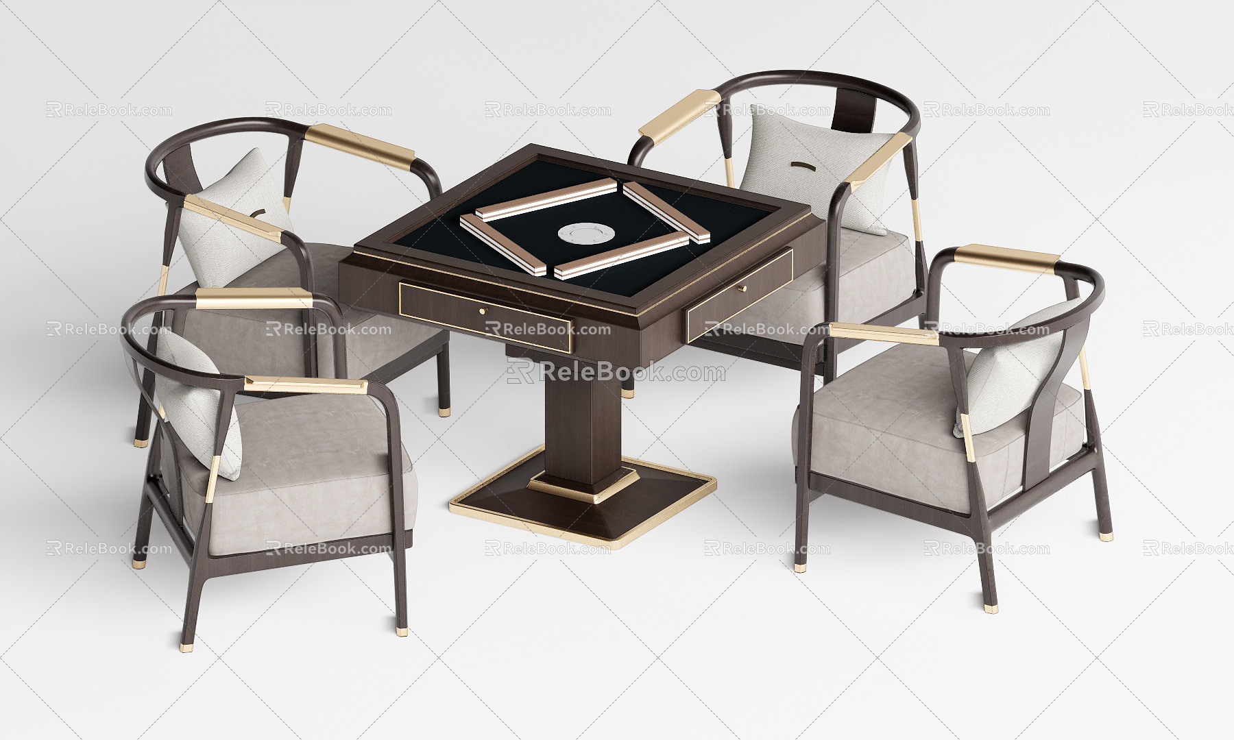 New Chinese Mahjong Table and Chair Mahjong Table Mahjong Machine Machine Chess and Card Table model