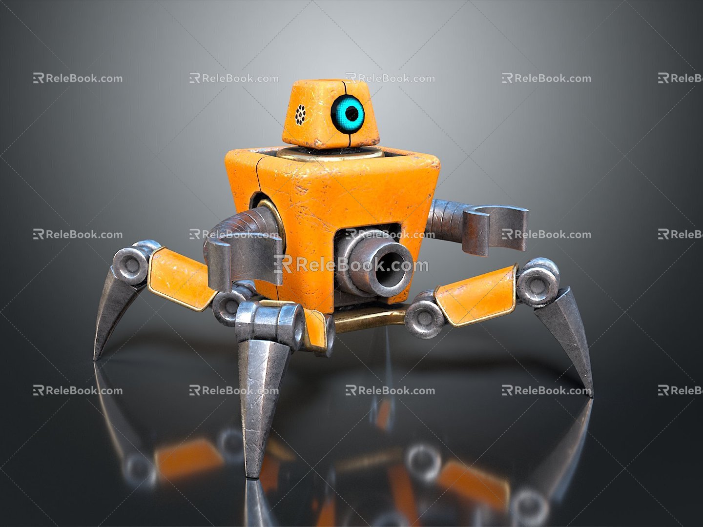 Robot Spider Robot Mecha Spider Science Fiction Spider 3d model