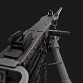 Realistic heavy machine gun 3D model 3d model