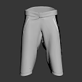 White Sports Shorts With Black Sides CANADA Lettering And Red 5 Logo