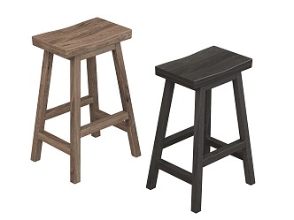 Silent Wind Bar Stool 3d model