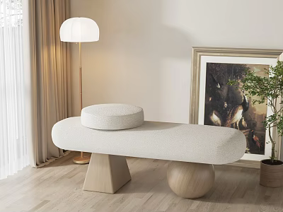 Sofa stool 3d model
