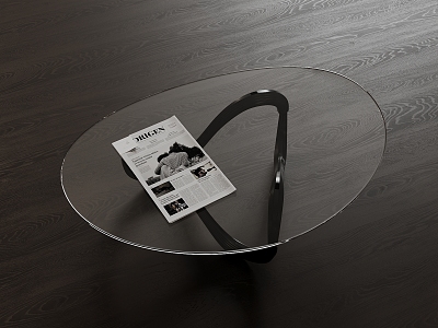 glass coffee table 3d model