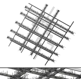 Modern air conditioning pipeline industrial wind ceiling pipeline fire pipeline inlet and outlet fume pipeline 3d model