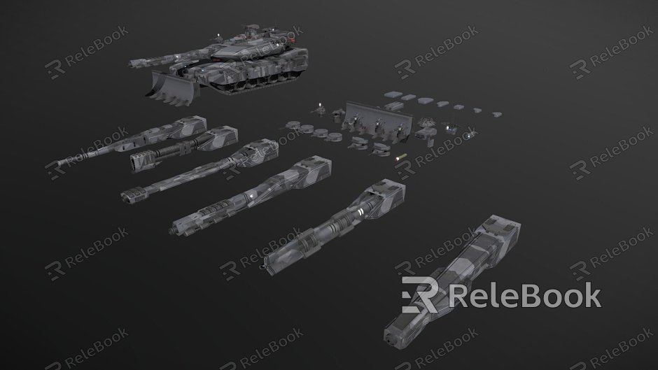 Sci-Fi Tank Pack model