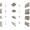 Different Styles of Decorative Gypsum Cornices for Interior Decoration