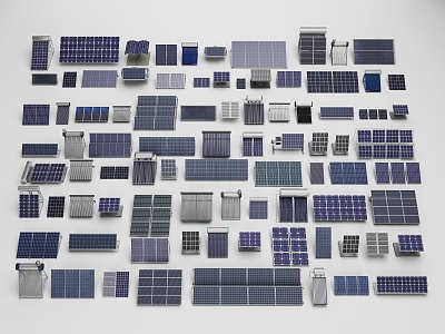 modern solar panel solar energy model