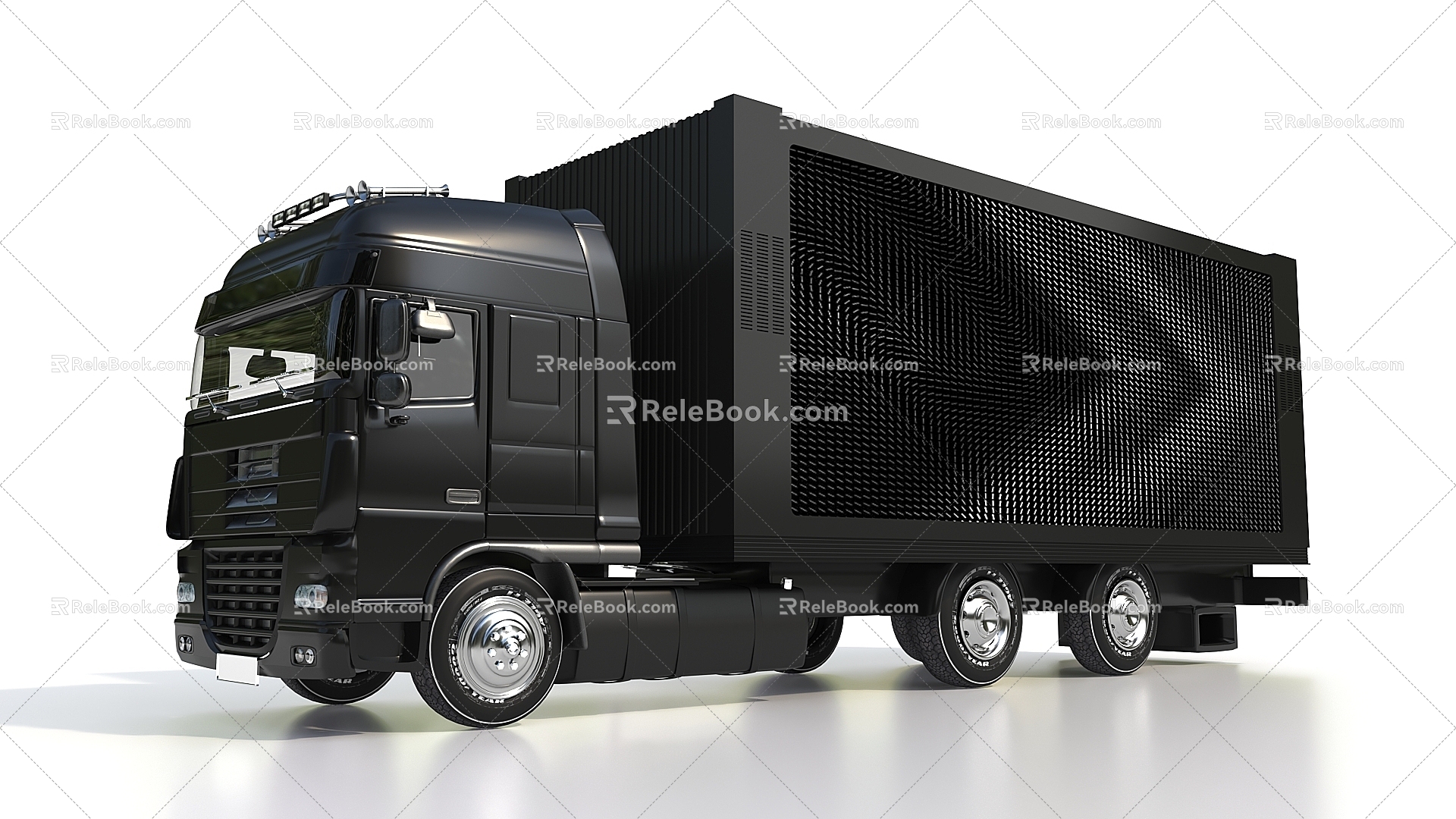 Modern Caravan regular 7 m Container Parade Black Activity Tour Fashion Internet Celebrity DP Hot Play Classic Young Summer City 3d model