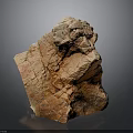 Natural Red Brown Wood Stone With Textured Surface And Irregular Shape