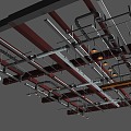 Industrial Air Duct Ceiling Industrial LOFT Ceiling Duct Ceiling Duct Air Conditioning Duct 3d model