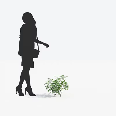 Modern Flame Tree 3d model