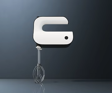 Modern egg beater 3d model