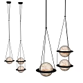 Modern chandelier 3d model