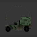 Camouflage Military Utility Vehicle With Rugged Design Roof Equipment And Off-Road Tires