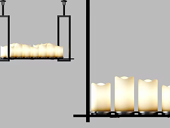 New Chinese Chandelier 3d model