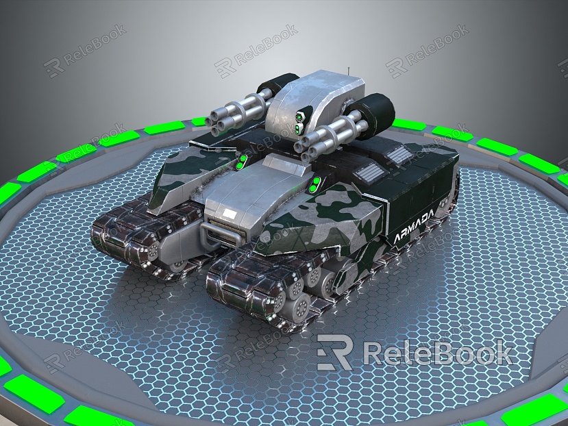 Sci-fi tank Modern tank model