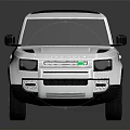 Modern White SUV with Dark Roof Green Front Accent Silver Wheels and Sleek Design