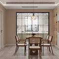 Warm Modern Living And Dining Room With Cozy Sofa And Soft Neutral Color Design