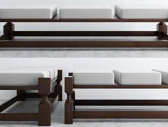 Modern Sofa Bench Lazy Sofa 3d model