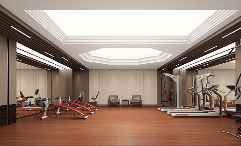 Modern Gym 3d model