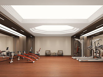 Modern Gym 3d model