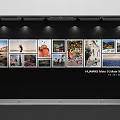 Huawei Mate 60 Pro Photo Display With Multiple Images On Wall 3d model