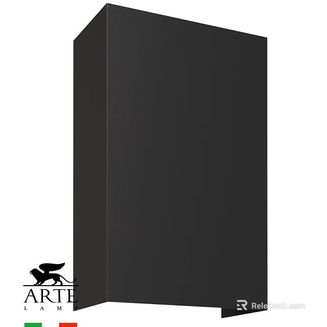 Black Outdoor Light With Modern Simple Design For Garden Patio Lighting 3d model 