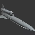 Smart Machine Silver White Aircraft Model With Pointed Nose Wings Tail And Number 05