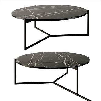 Modern Other Garda Coffee Table Marble Round 3d model