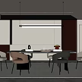Modern Restaurant 3d model