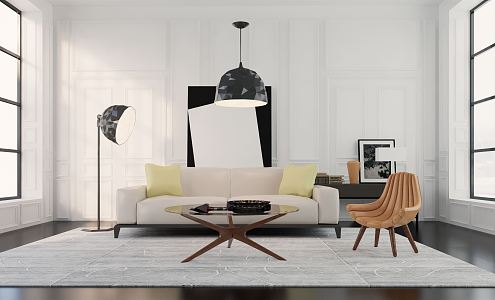 modern living room 3d model