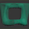 Modern Computer Case With Green LED Lighting Sleek Modular Structure And Hi Tech Design Elements