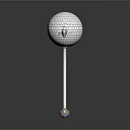 Shiny Mirrored Disco Ball With Metal Pole Wing Decorations And Colorful Base