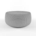 Woven Round Coffee Table With Natural Weave Texture And Detailed Surface Design