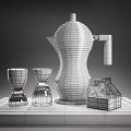 Modern Tableware 3d model